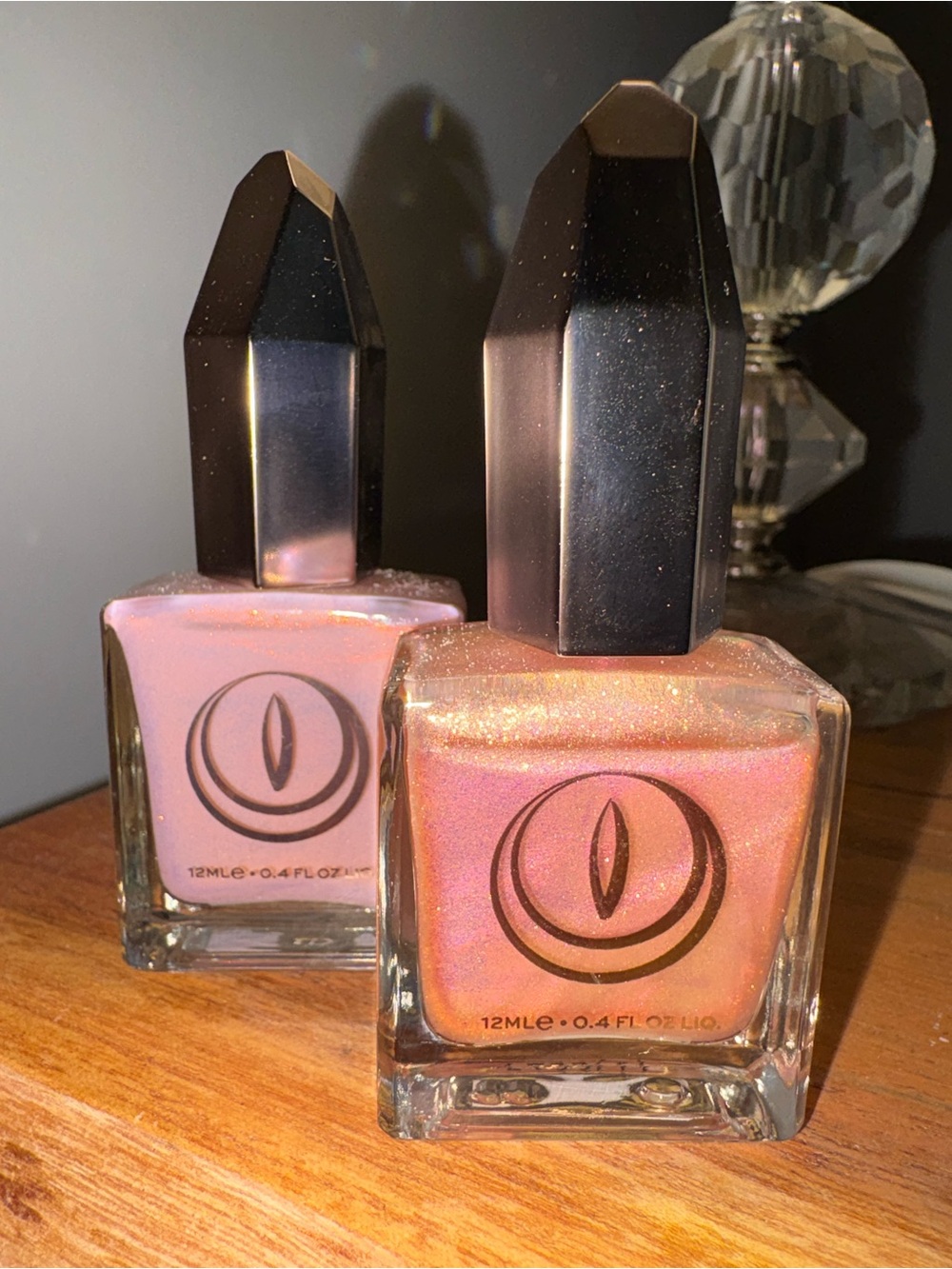 Mooncat Shimmery Golden Nudes: Sand Viper & Witch Hazel Nail Art